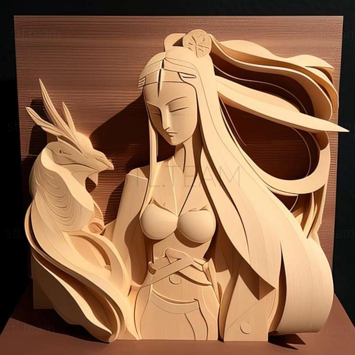 3D модель Принцеса Кагуя Ооцуцукі З НАРУТО (STL)